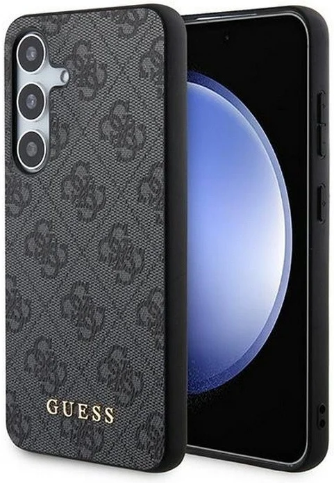 Guess Samsung Galaxy A55 Hoesje Hard Case 4G Gold Logo Zwart afbeelding 1