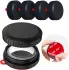 (4 pack) Waterdichte AirTag Hoes met 3M Tape voor Plakken Zwart afbeelding 1