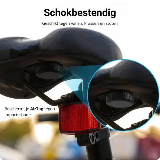 (1 pack) Waterdichte AirTag Hoes met 3M Tape voor Plakken Zwart afbeelding 4