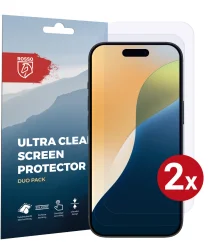 Rosso iPhone 16 Pro Max Screen Protector Case Friendly Folie Duo Pack