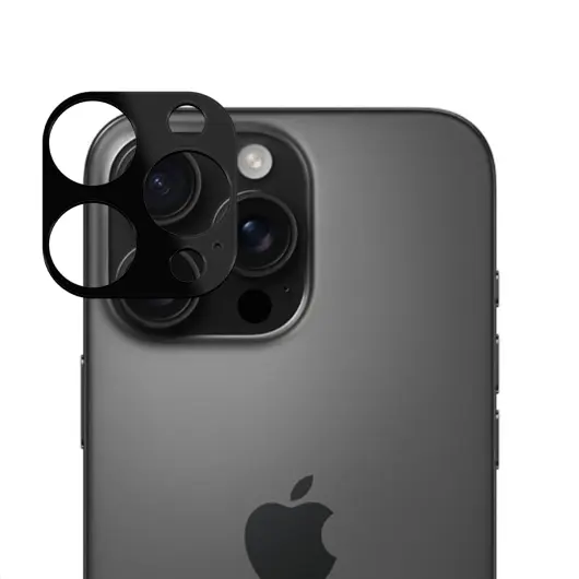 Rosso Apple iPhone 16 Pro / 16 Pro Max Camera Lens Protector Zwart afbeelding 1