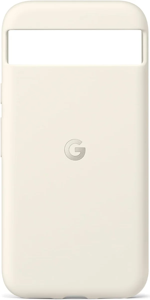 Origineel Google Pixel 8a Hoesje Duurzame Back Cover Beige afbeelding 1