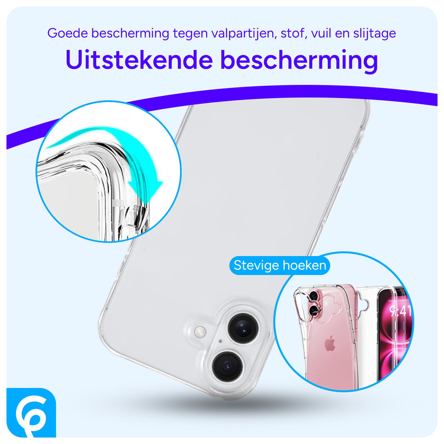 Apple iPhone 16 Hoesje Dun TPU Back Cover Transparant afbeelding 2