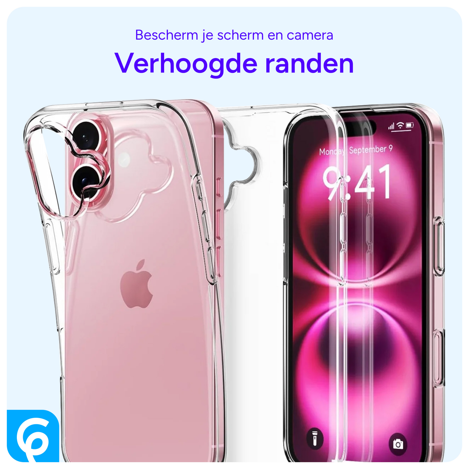 Apple iPhone 16 Hoesje Dun TPU Back Cover Transparant afbeelding 3