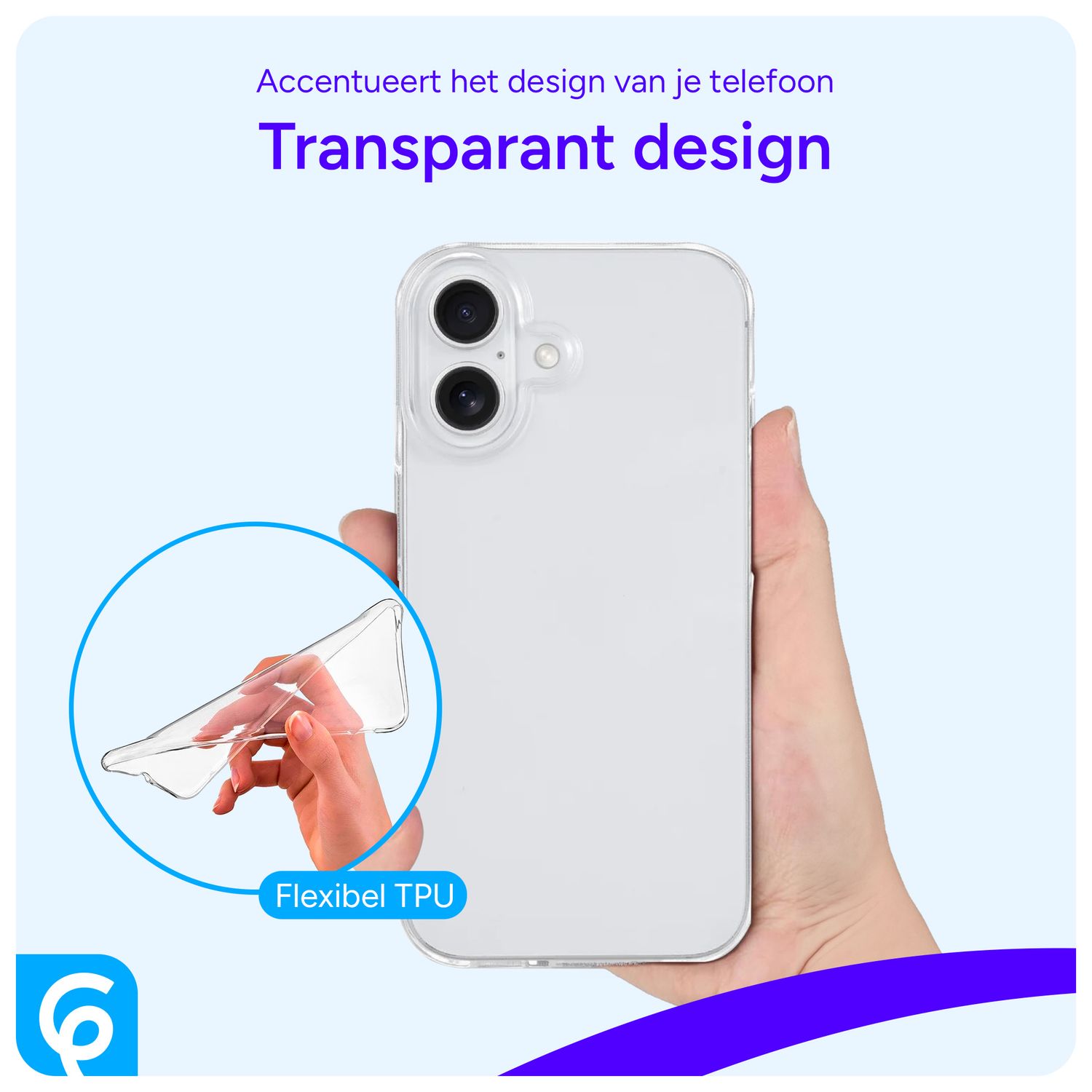 Apple iPhone 16 Hoesje Dun TPU Back Cover Transparant afbeelding 4