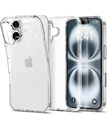 Apple iPhone 16 Plus Hoesje Dun TPU Back Cover Transparant