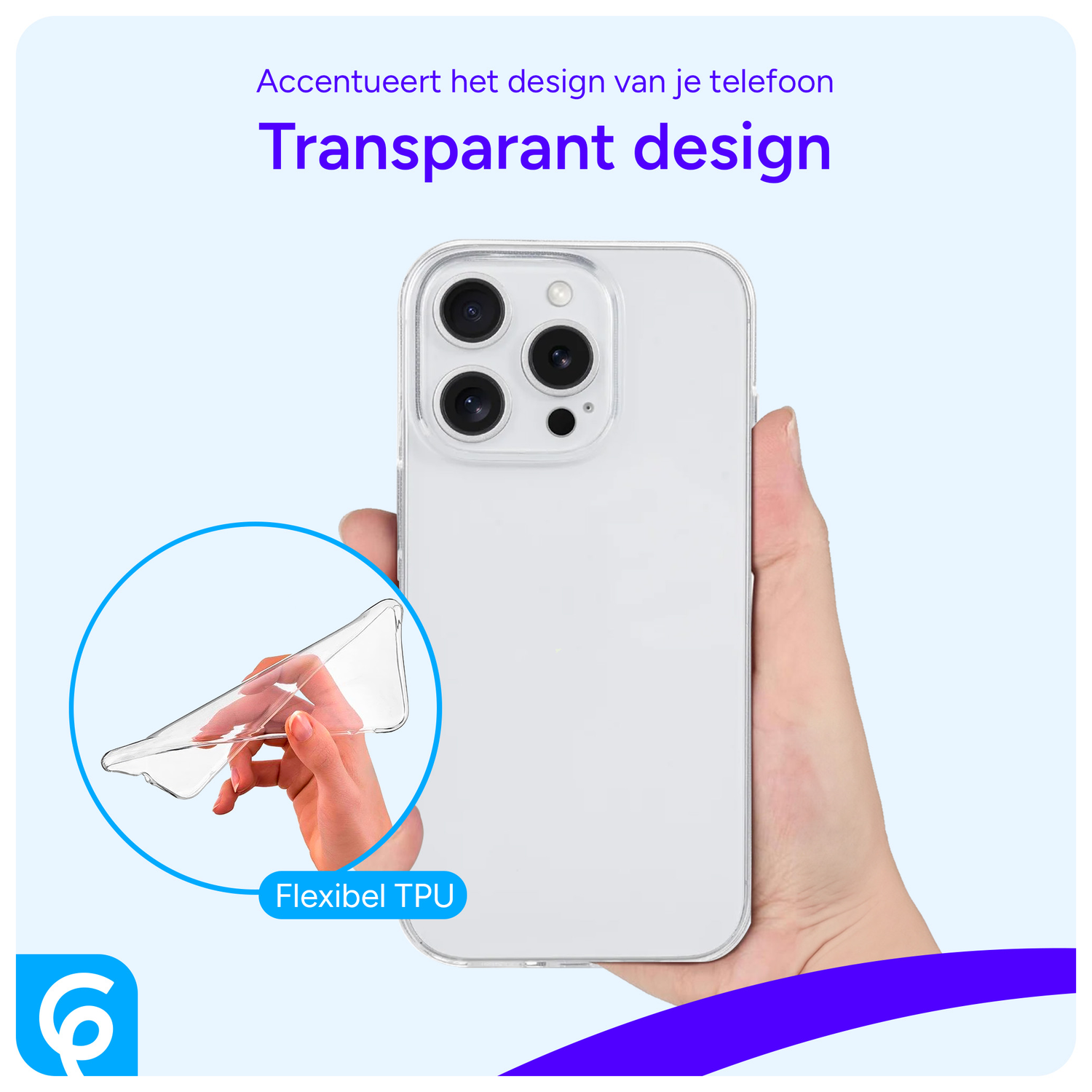 Apple iPhone 16 Pro Hoesje Dun TPU Back Cover Transparant afbeelding 5