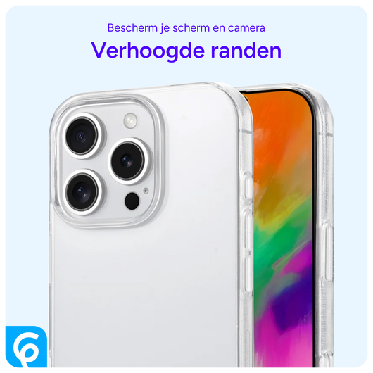 Apple iPhone 16 Pro Hoesje Dun TPU Back Cover Transparant afbeelding 4