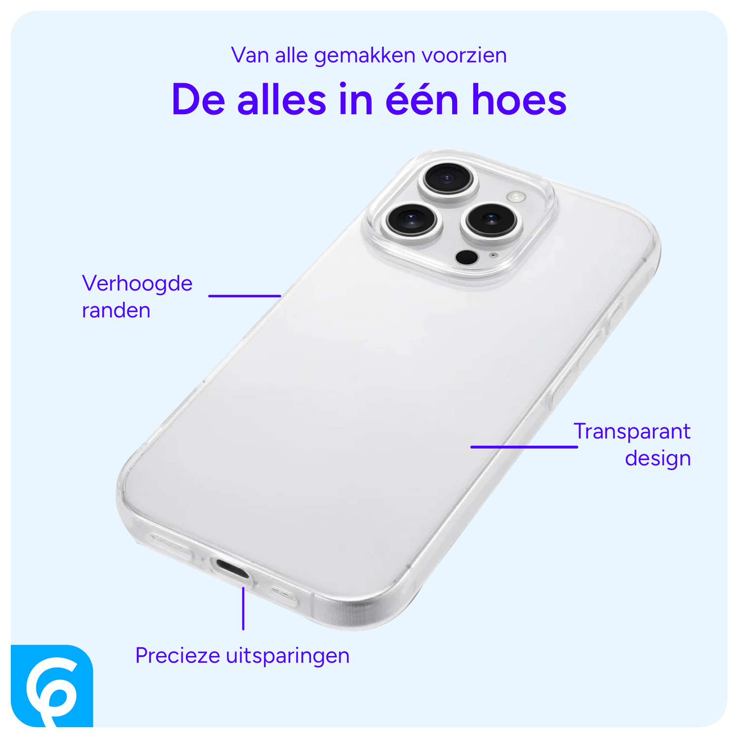 Apple iPhone 16 Pro Max Hoesje Dun TPU Back Cover Transparant afbeelding 2
