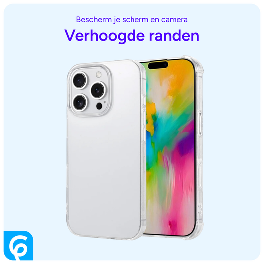 Apple iPhone 16 Pro Max Hoesje Dun TPU Back Cover Transparant afbeelding 3