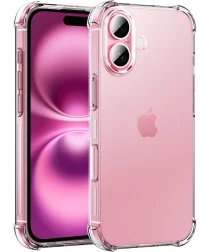 Apple iPhone 16 Hoesje Schokbestendig en Dun TPU Back Cover Transparant