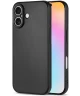 Apple iPhone 16 Hoesje Dun TPU Back Cover Matte Zwart