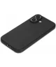 Apple iPhone 16 Hoesje Dun TPU Back Cover Matte Zwart