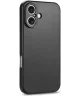 Apple iPhone 16 Hoesje Dun TPU Back Cover Matte Zwart