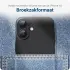 Apple iPhone 16 Hoesje Dun TPU Back Cover Matte Zwart afbeelding 2