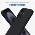 Apple iPhone 16 Hoesje Dun TPU Back Cover Matte Zwart afbeelding 4