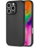 Apple iPhone 16 Pro Hoesje Dun TPU Back Cover Matte Zwart