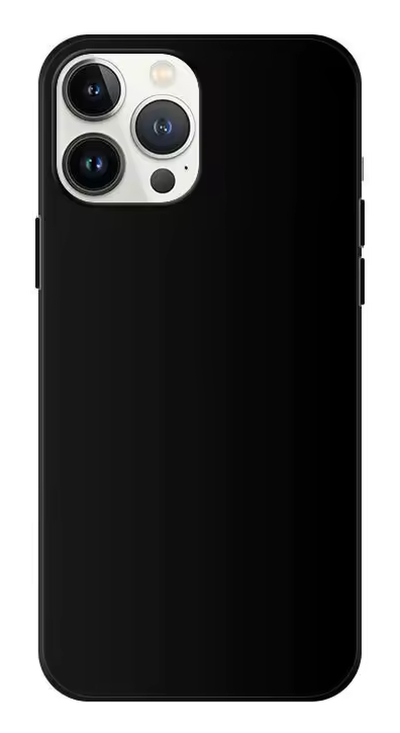 Apple iPhone 16 Pro Hoesje Dun TPU Back Cover Matte Zwart afbeelding 3