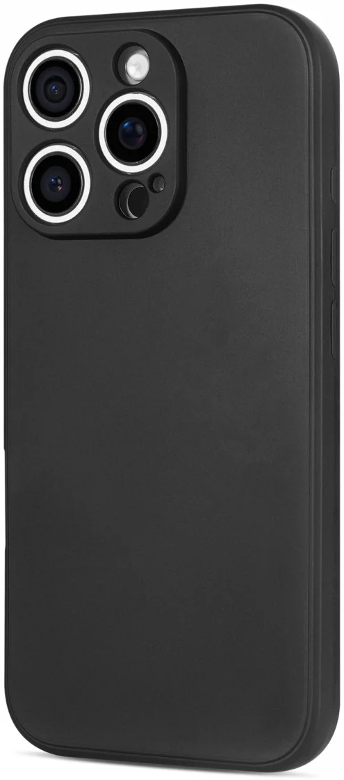 Apple iPhone 16 Pro Max Hoesje Dun TPU Back Cover Matte Zwart afbeelding 3