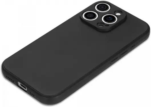 Apple iPhone 16 Pro Max Hoesje Dun TPU Back Cover Matte Zwart afbeelding 6