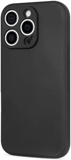 Apple iPhone 16 Pro Max Hoesje Dun TPU Back Cover Matte Zwart afbeelding 3