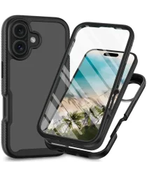 Apple iPhone 16 Hoesje Full Protect 360° Cover Hybride Zwart