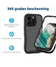 Apple iPhone 16 Pro Hoesje Full Protect 360° Cover Hybride Zwart