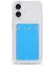 Apple iPhone 16 Hoesje Dun TPU met Pasjeshouder Back Cover Transparant