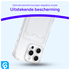 Apple iPhone 16 Pro Hoesje Dun TPU met Pasjeshouder Back Cover Transparant afbeelding 2