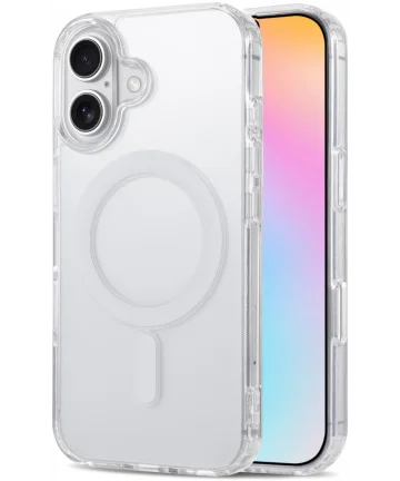 Apple iPhone 16 Hoesje met MagSafe Dun TPU Back Cover Transparant Hoesjes