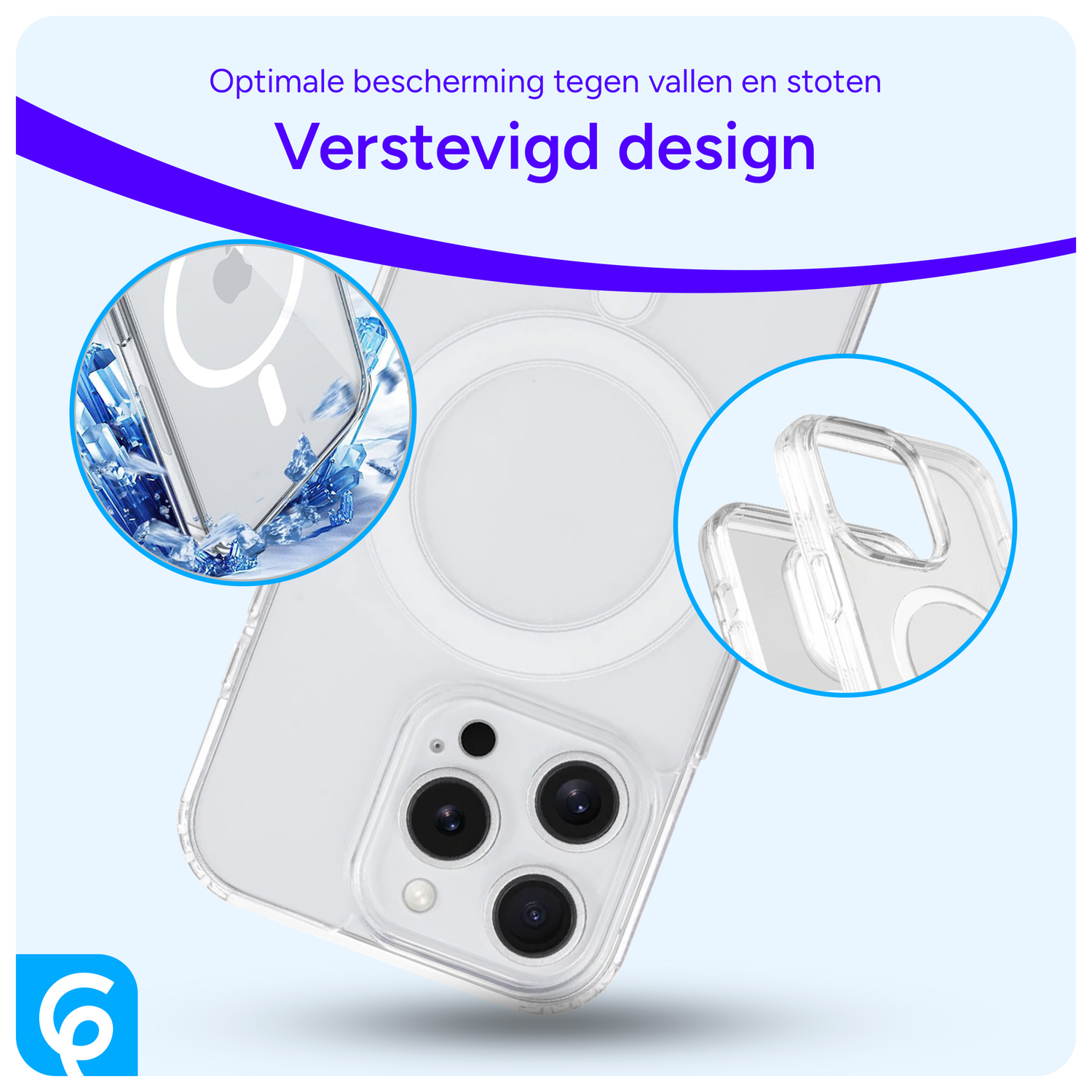 Apple iPhone 16 Pro Max Hoesje met MagSafe Dun TPU Back Cover Transparant afbeelding 2
