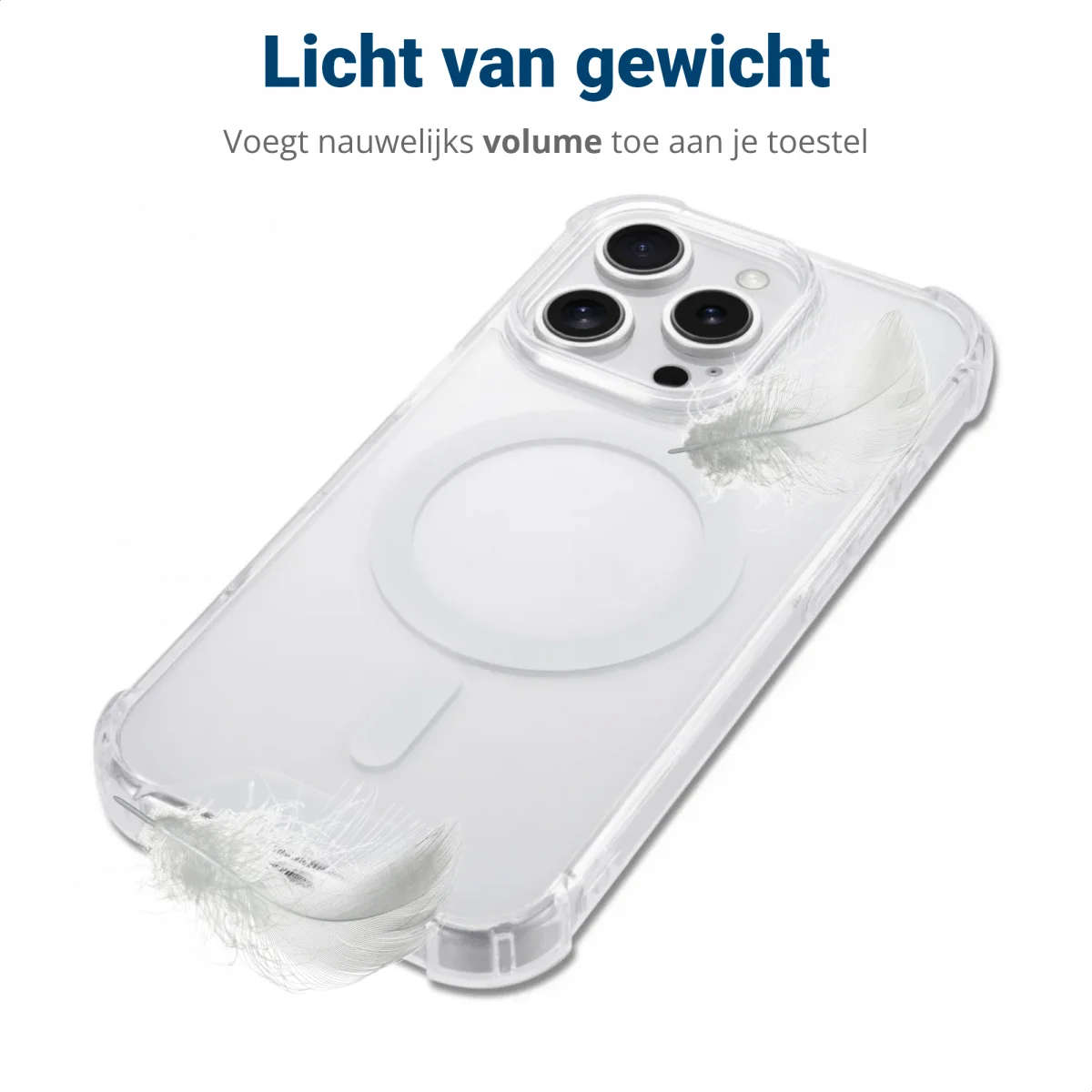 Apple iPhone 16 Pro MagSafe Hoesje Schokbestendig en Dun TPU Transparant afbeelding 9
