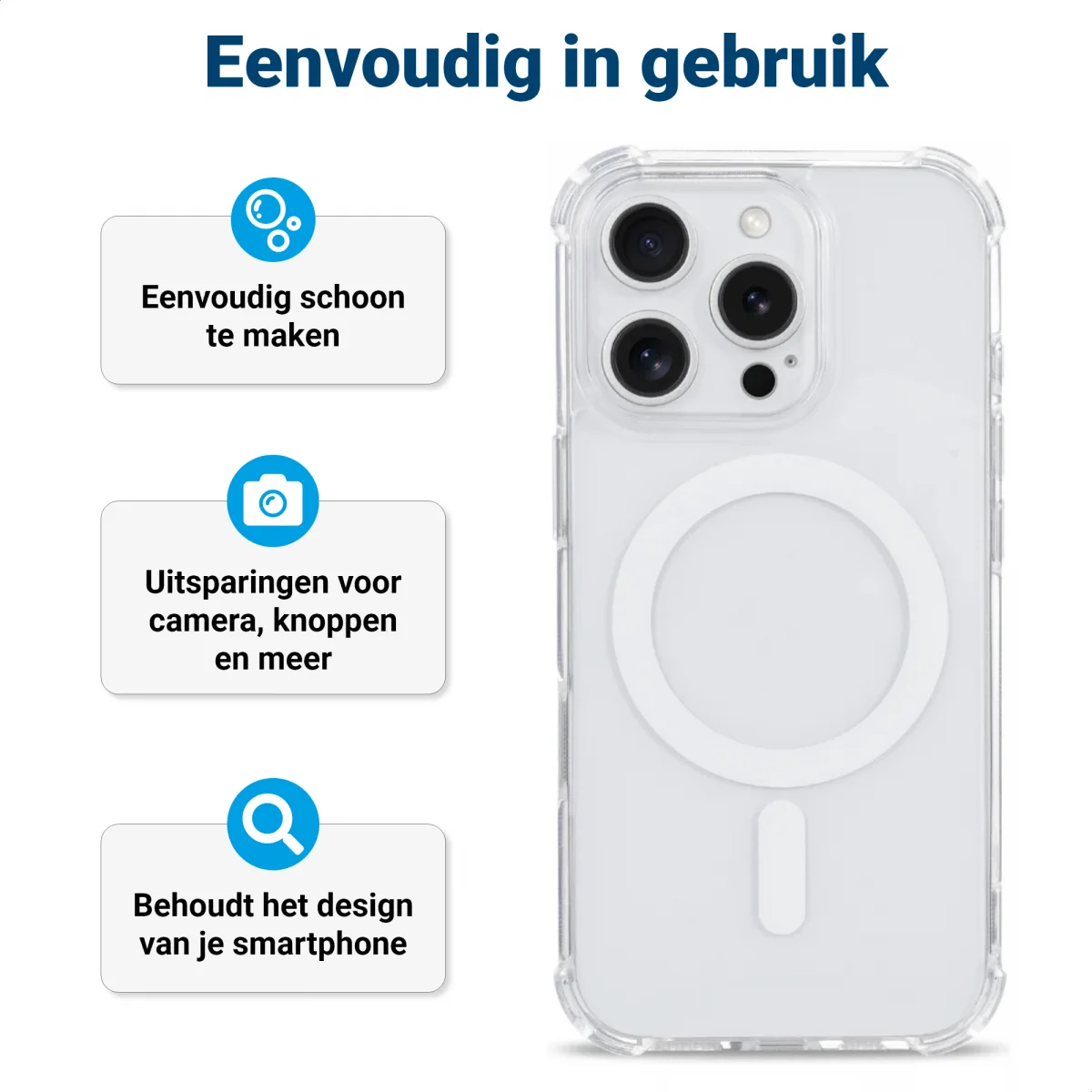 Apple iPhone 16 Pro MagSafe Hoesje Schokbestendig en Dun TPU Transparant afbeelding 10