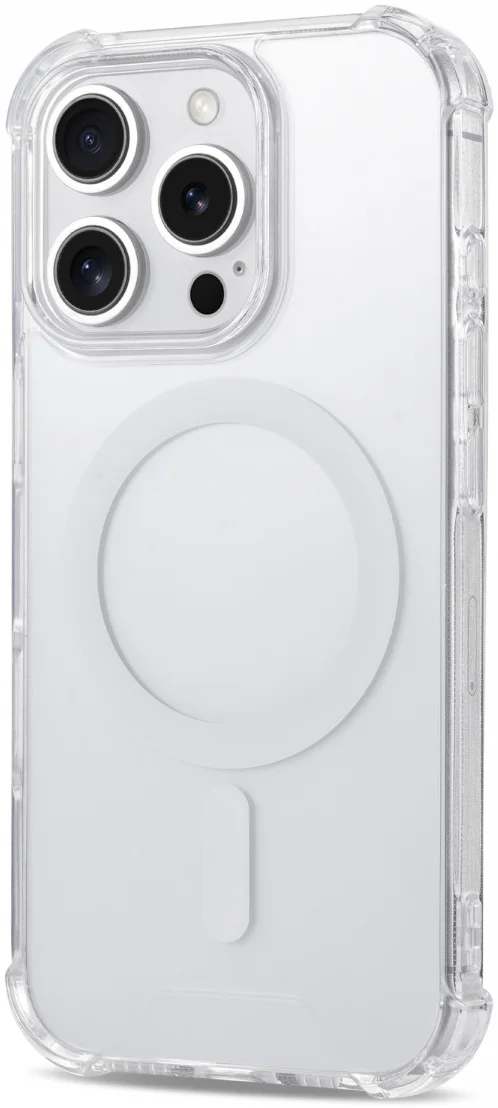 Apple iPhone 16 Pro MagSafe Hoesje Schokbestendig en Dun TPU Transparant afbeelding 2