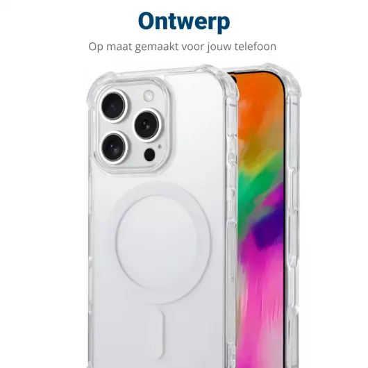 Apple iPhone 16 Pro MagSafe Hoesje Schokbestendig en Dun TPU Transparant afbeelding 12