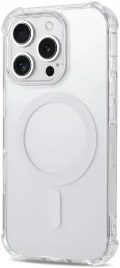 Apple iPhone 16 Pro MagSafe Hoesje Schokbestendig en Dun TPU Transparant afbeelding 2