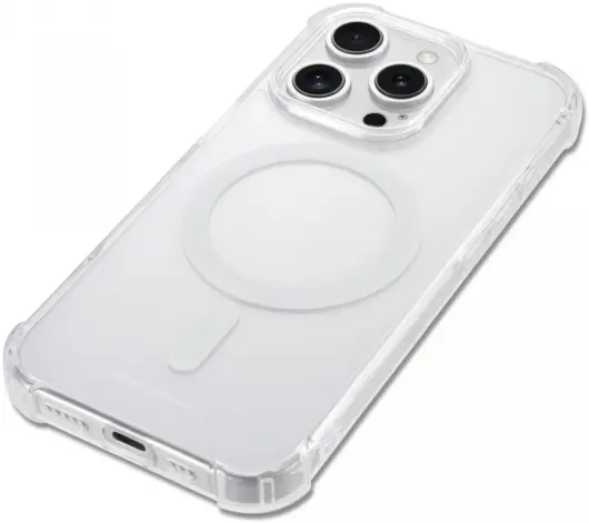 Apple iPhone 16 Pro MagSafe Hoesje Schokbestendig en Dun TPU Transparant afbeelding 16