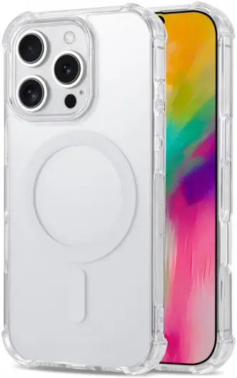 Apple iPhone 16 Pro Max MagSafe Hoesje Schokbestendig en Dun TPU Transparant afbeelding 1