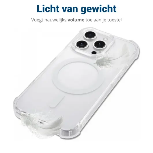 Apple iPhone 16 Pro Max MagSafe Hoesje Schokbestendig en Dun TPU Transparant afbeelding 9