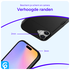 Apple iPhone 16 Hoesje met Slider Kaarthouder Back Cover Zwart afbeelding 3