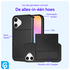 Apple iPhone 16 Hoesje met Slider Kaarthouder Back Cover Zwart afbeelding 7