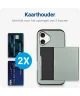 Apple iPhone 16 Hoesje met Slider Kaarthouder Back Cover Groen