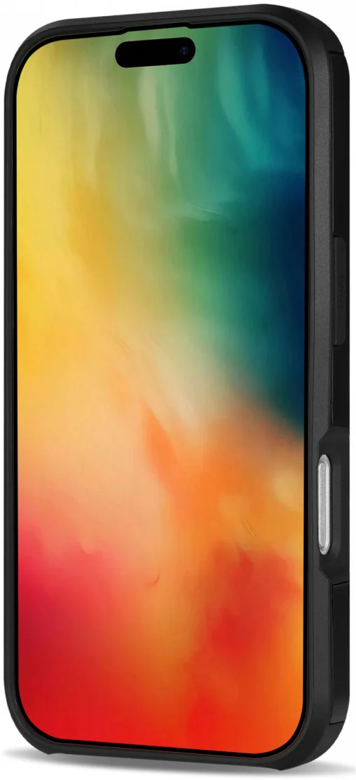 Apple iPhone 16 Plus Hoesje met Slider Kaarthouder Back Cover Zwart afbeelding 4