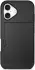 Apple iPhone 16 Plus Hoesje met Slider Kaarthouder Back Cover Zwart afbeelding 6