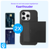 Apple iPhone 16 Pro Hoesje met Slider Kaarthouder Back Cover Zwart afbeelding 5