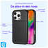 Apple iPhone 16 Pro Hoesje met Slider Kaarthouder Back Cover Zwart afbeelding 6