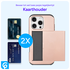 Apple iPhone 16 Pro Hoesje met Slider Kaarthouder Back Cover Roze afbeelding 6