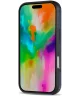 Apple iPhone 16 Pro Hoesje met Slider Kaarthouder Back Cover Blauw