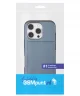 Apple iPhone 16 Pro Hoesje met Slider Kaarthouder Back Cover Blauw