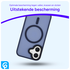 Apple iPhone 16 Hoesje met MagSafe Back Cover Matte Donkerblauw afbeelding 2
